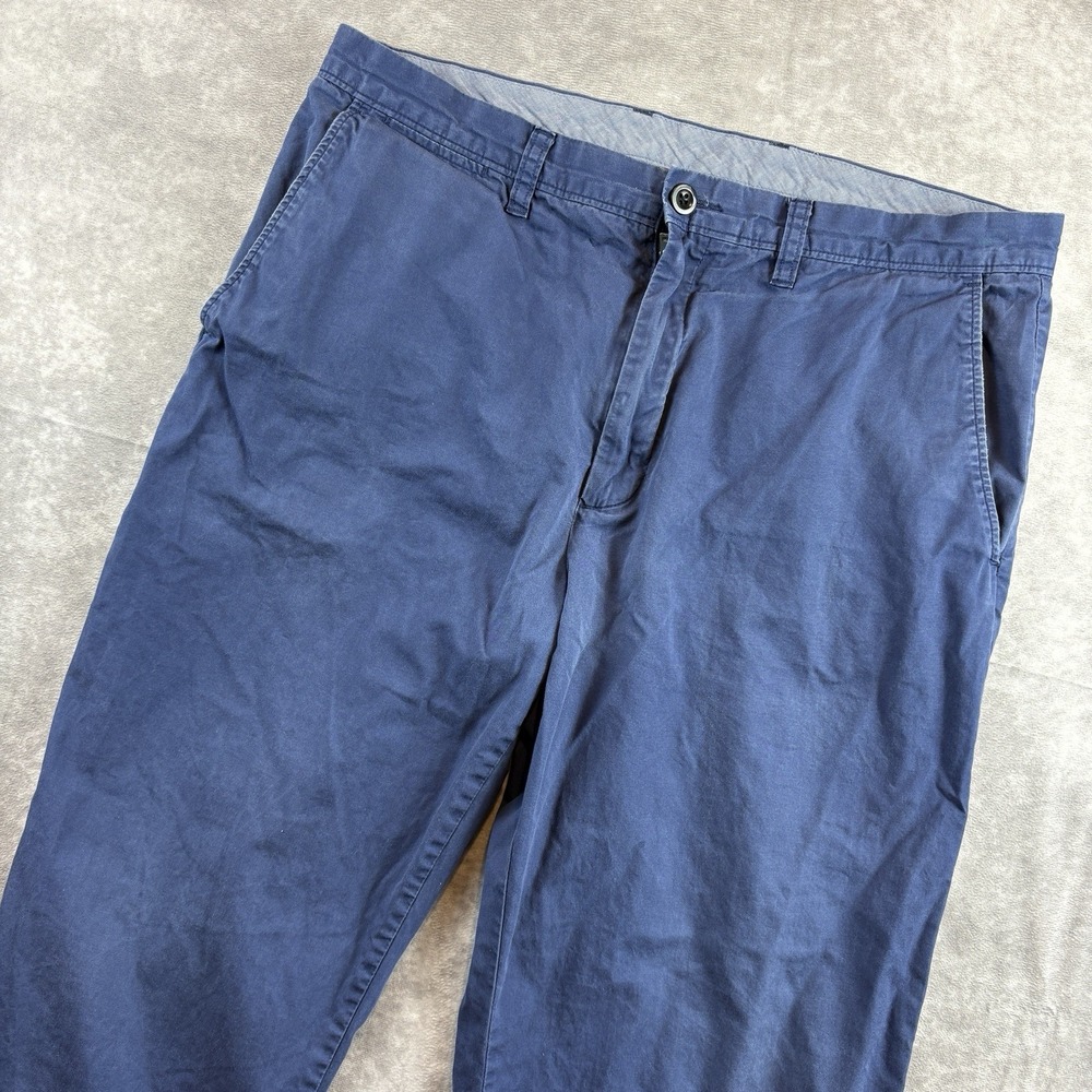 J Crew Pants Mens Size 35x30 Dark Navy Blue Straight‎ Lighweight Summer Chino